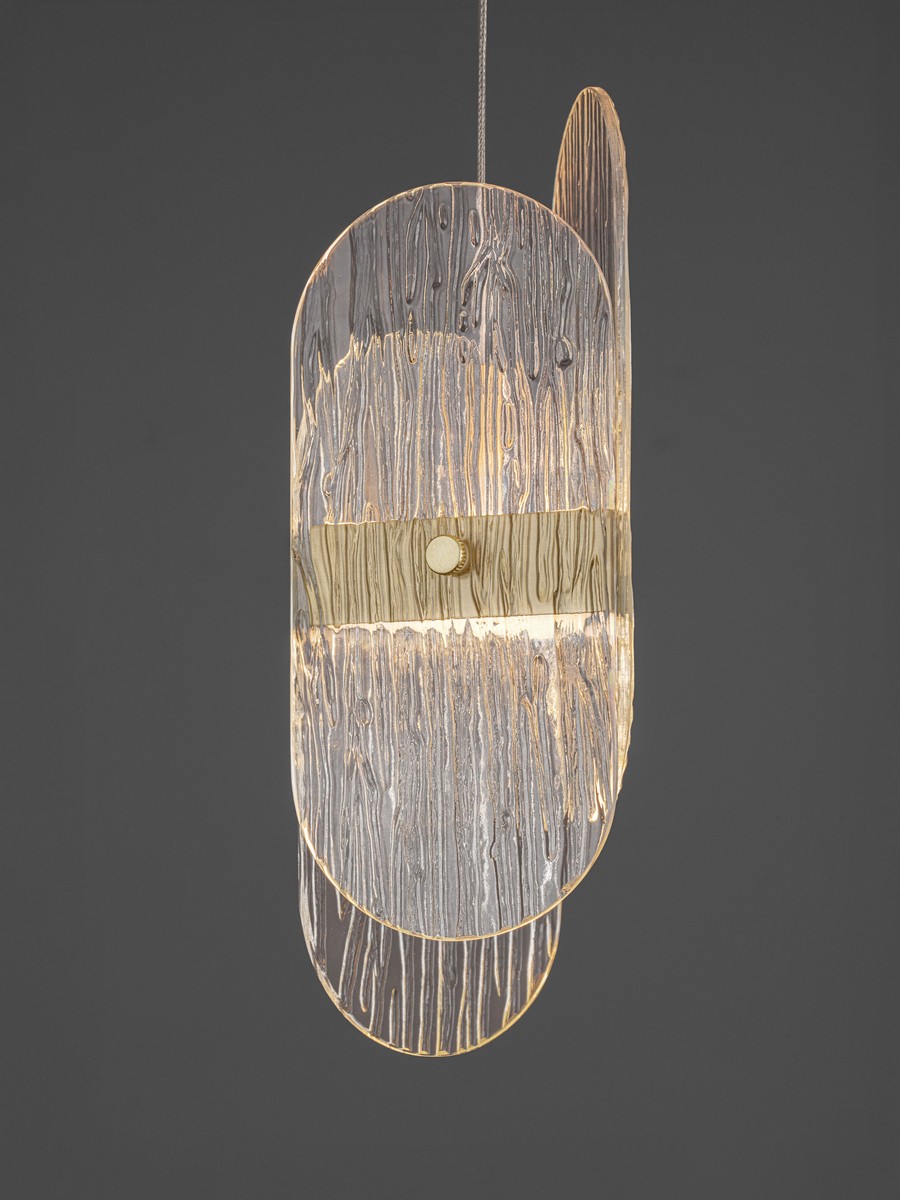 Lampa wisząca nowoczesna Luces Exclusivas BOSSOST, złota, LED 20 W 2700 K, Ø 32 cm – LE45957 - obrazek 3