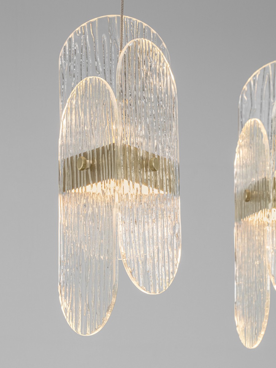 Lampa wisząca nowoczesna Luces Exclusivas BOSSOST, złota, LED 34 W 2700 K, dł. 100 cm – LE45959 - obrazek 3