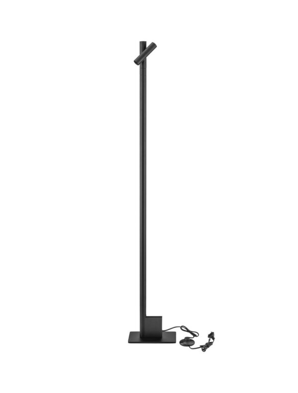 Lampa podłogowa industrialna Luces Exclusivas BROTO, czarna, LED 4 W 3000 K, wys. 136 cm – LE45961