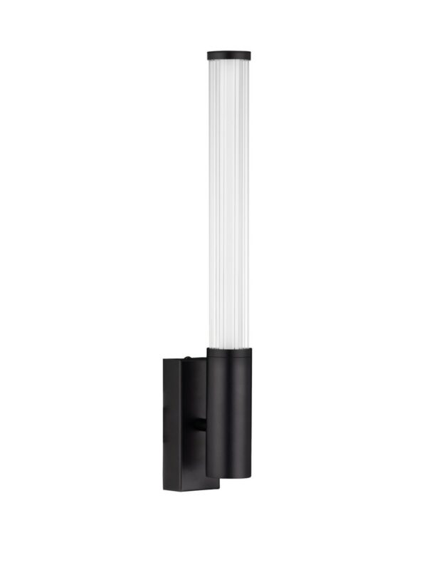 Kinkiet łazienkowy nowoczesny Luces Exclusivas CASTELLON, czarny, LED 8 W 3000 K, szer. 10 cm – LE45973