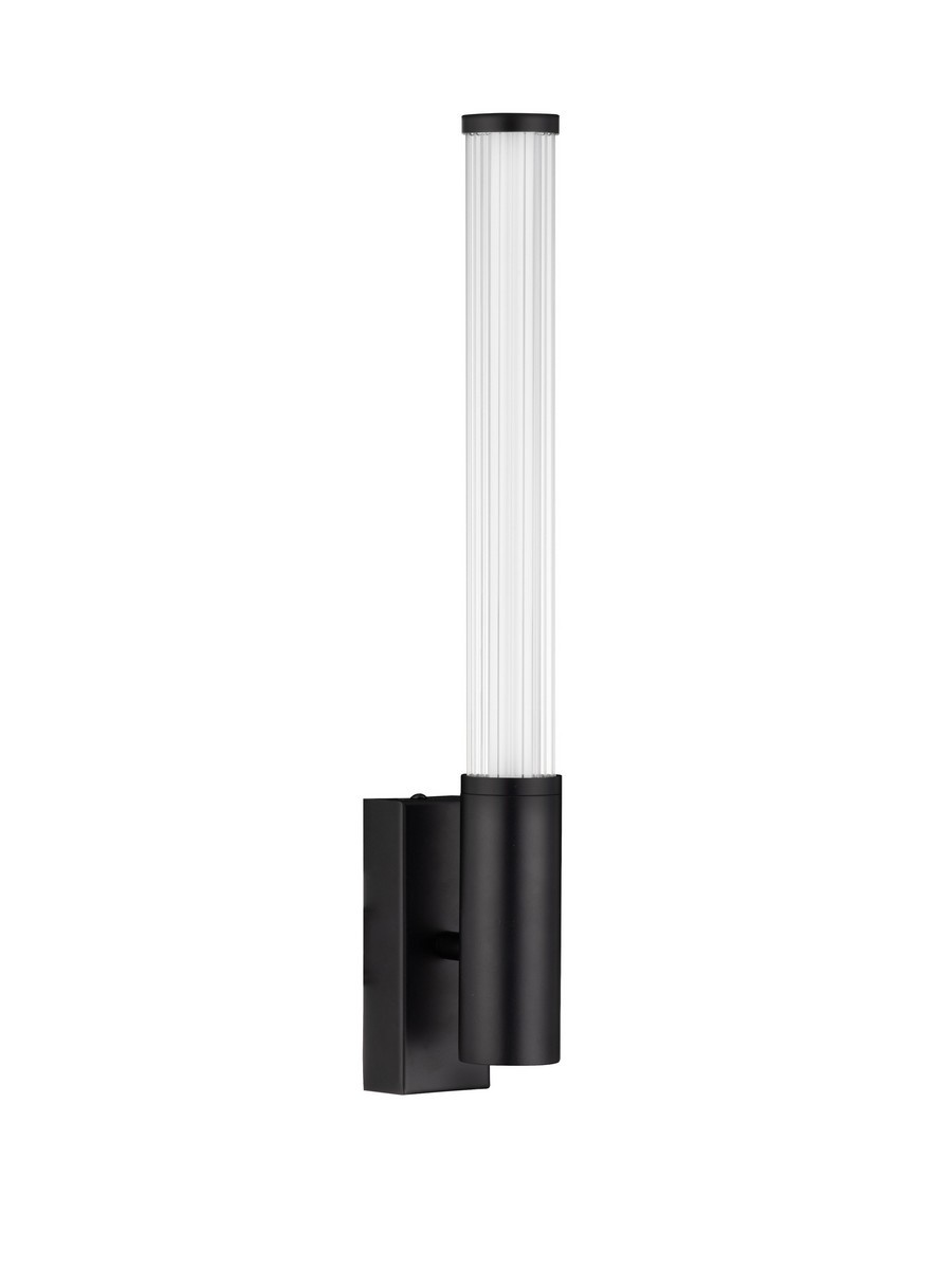 Kinkiet łazienkowy nowoczesny Luces Exclusivas CASTELLON, czarny, LED 8 W 3000 K, szer. 10 cm – LE45973
