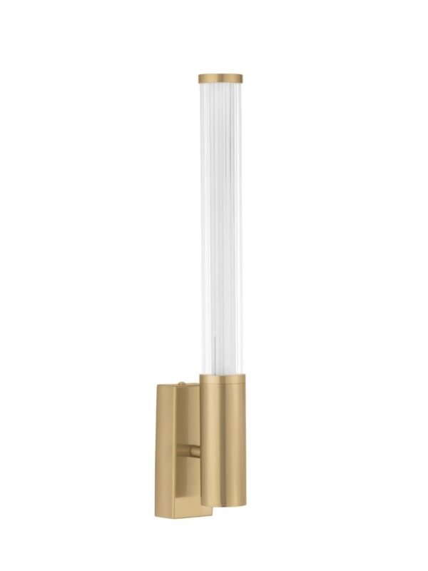 Kinkiet łazienkowy nowoczesny Luces Exclusivas CASTELLON, złoty, LED 8 W 3000 K, szer. 10 cm – LE45974