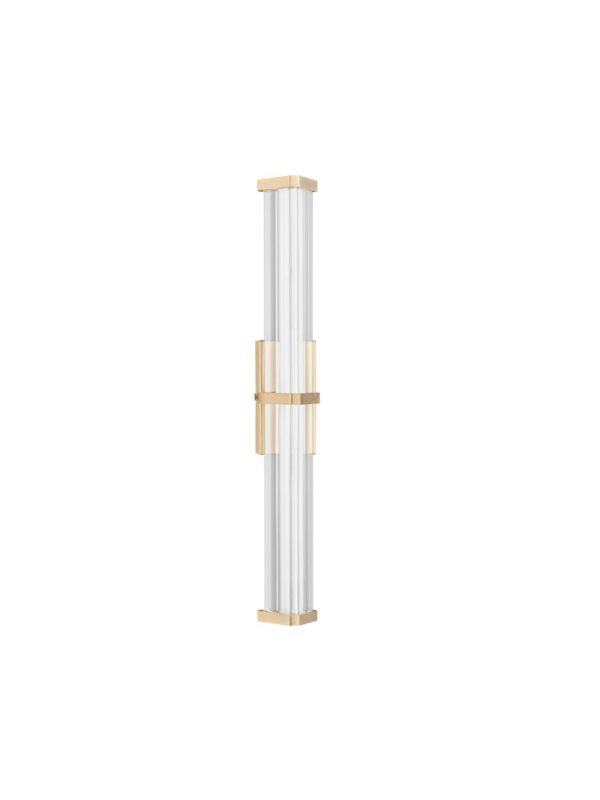 Kinkiet nowoczesny Luces Exclusivas CONIL, złoto-przezroczysty, LED 7 W 2700 K, szer. 9,2 cm – LE45976