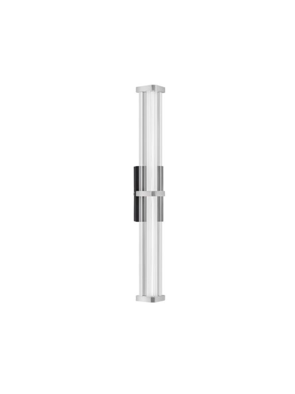 Kinkiet nowoczesny Luces Exclusivas CONIL, przezroczysty / nikiel satynowany, LED 7 W 2700 K, szer. 9,2 cm – LE45978