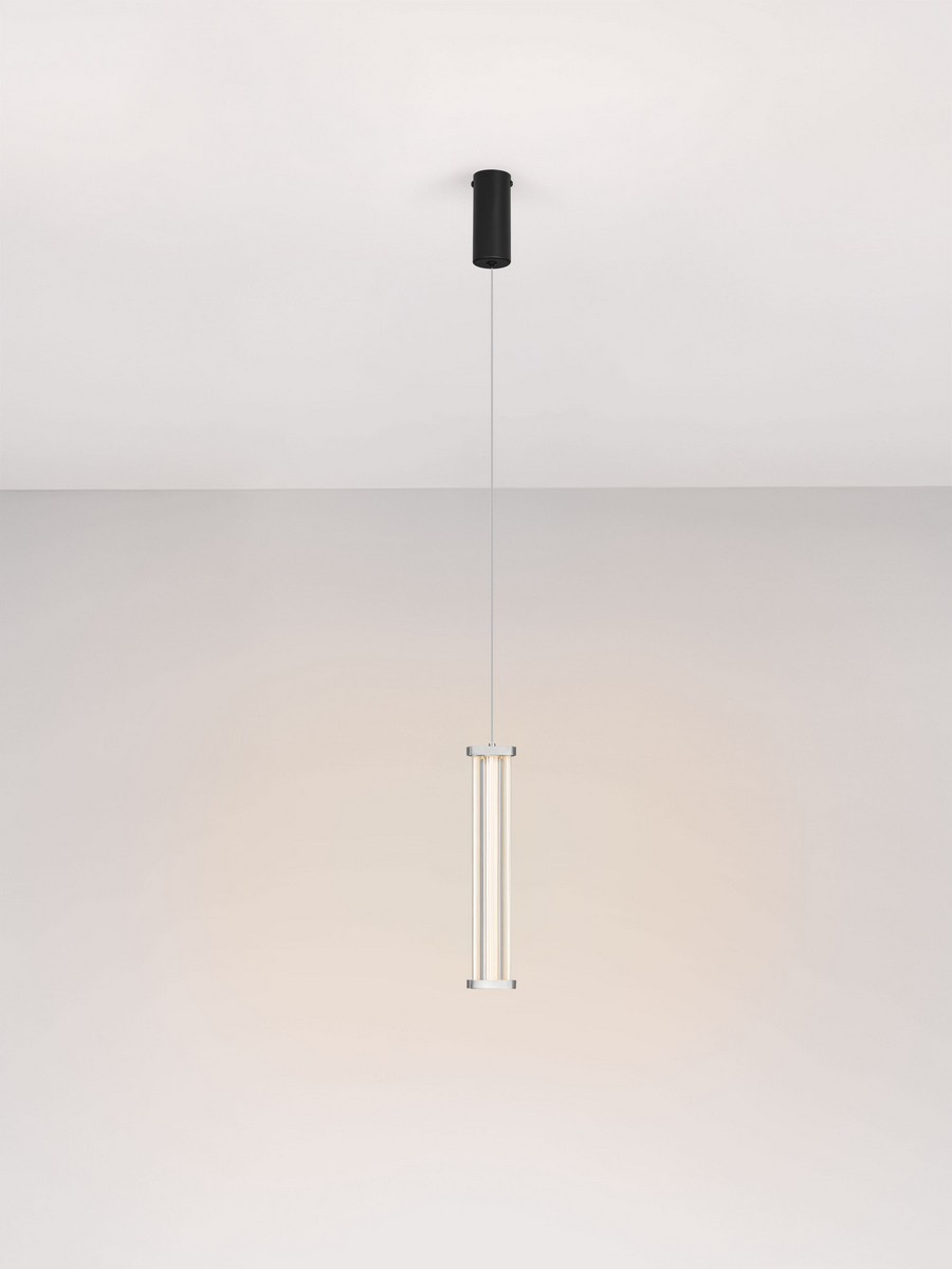 Lampa wisząca nowoczesna Luces Exclusivas CONIL, przezroczysta / nikiel satynowany, LED 6 W 2700 K, Ø 6,4 cm – LE45982 - obrazek 3