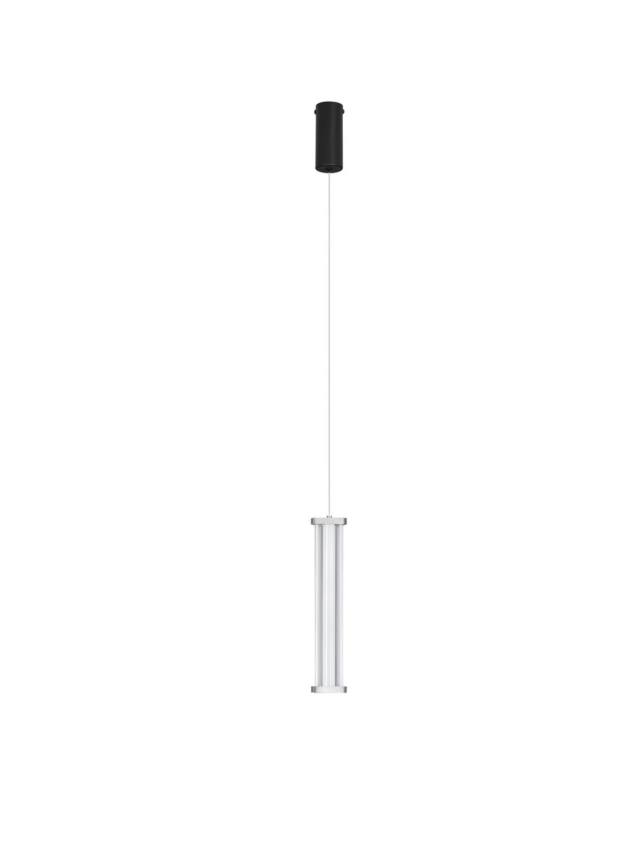 Lampa wisząca nowoczesna Luces Exclusivas CONIL, przezroczysta / nikiel satynowany, LED 6 W 2700 K, Ø 6,4 cm – LE45982