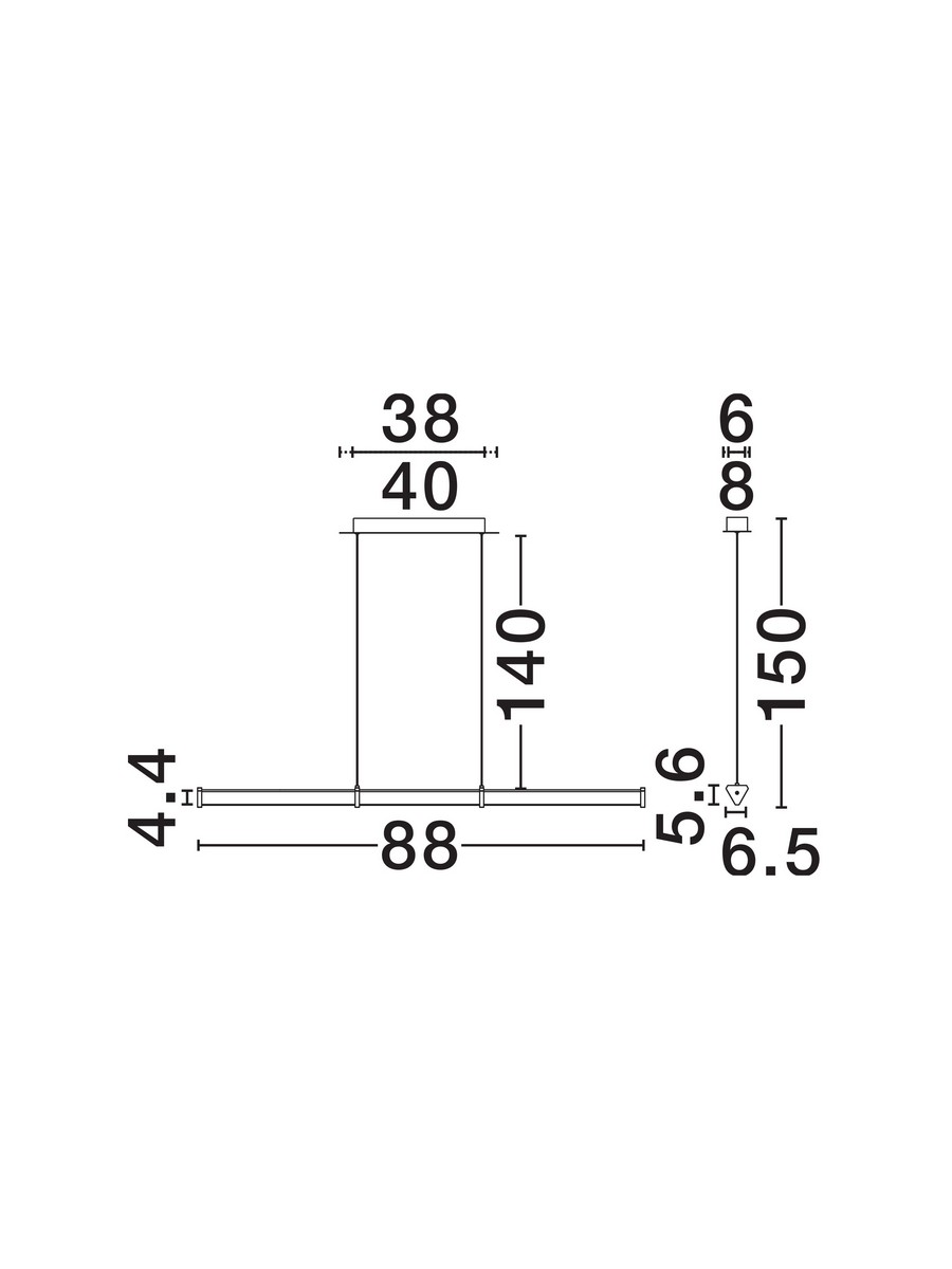Lampa wisząca nowoczesna Luces Exclusivas CONIL, złoto-przezroczysta, LED 13 W 2700 K, szer. 8 cm – LE45986 - obrazek 5