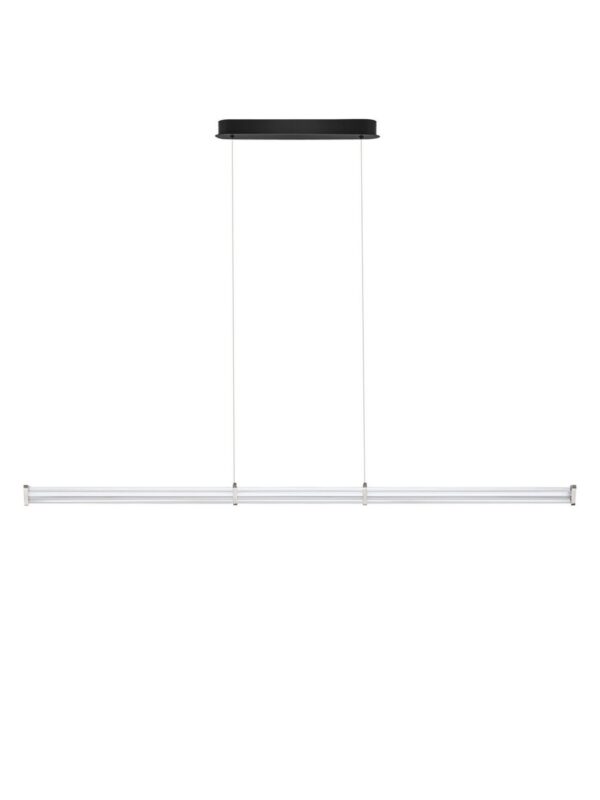 Lampa wisząca nowoczesna Luces Exclusivas CONIL, przezroczysta / nikiel satynowany, LED 21 W 3000 K, szer. 8 cm – LE45987