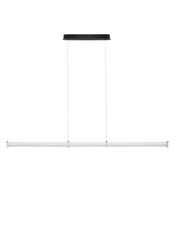 Lampa wisząca nowoczesna Luces Exclusivas CONIL, przezroczysta / nikiel satynowany, LED 21 W 2700 K, szer. 8 cm – LE45988
