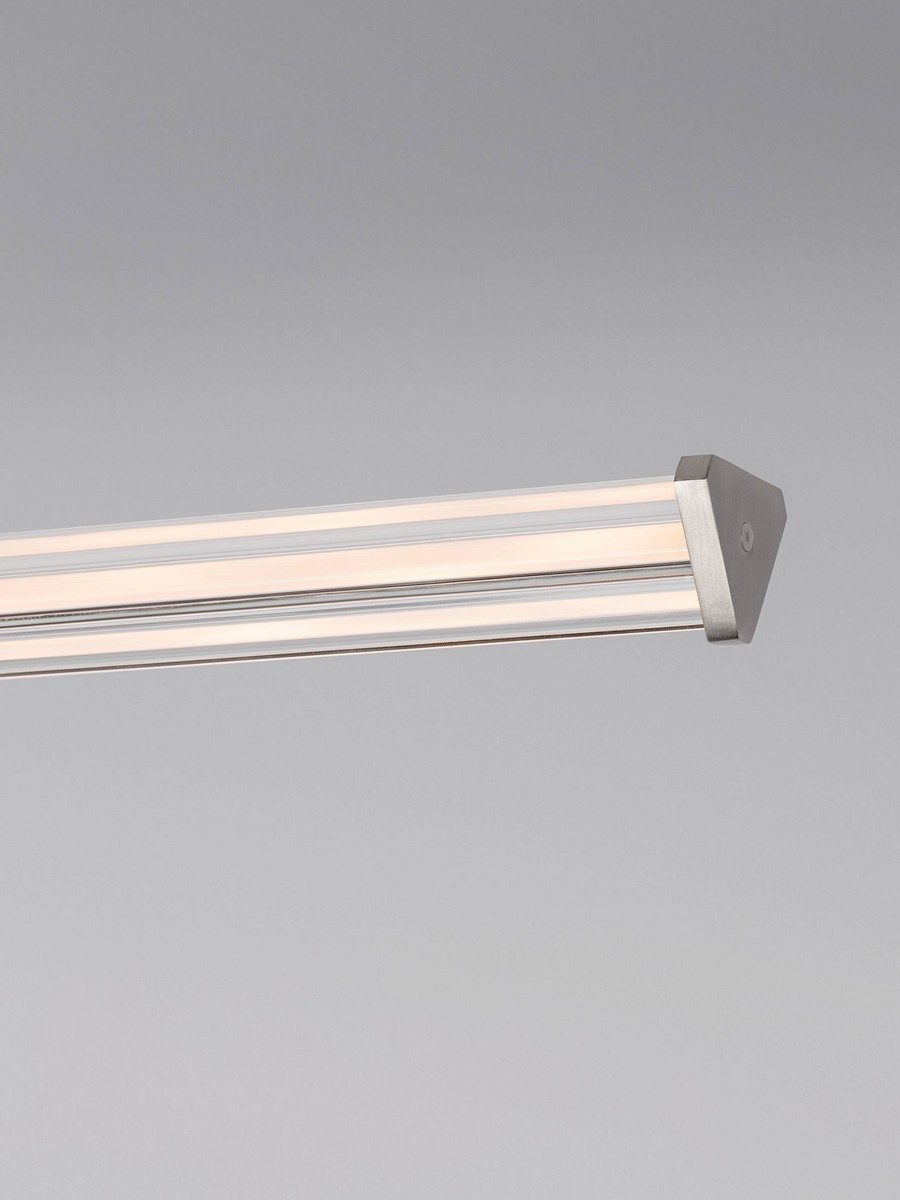 Lampa wisząca nowoczesna Luces Exclusivas CONIL, przezroczysta / nikiel satynowany, LED 21 W 2700 K, szer. 8 cm – LE45988 - obrazek 4