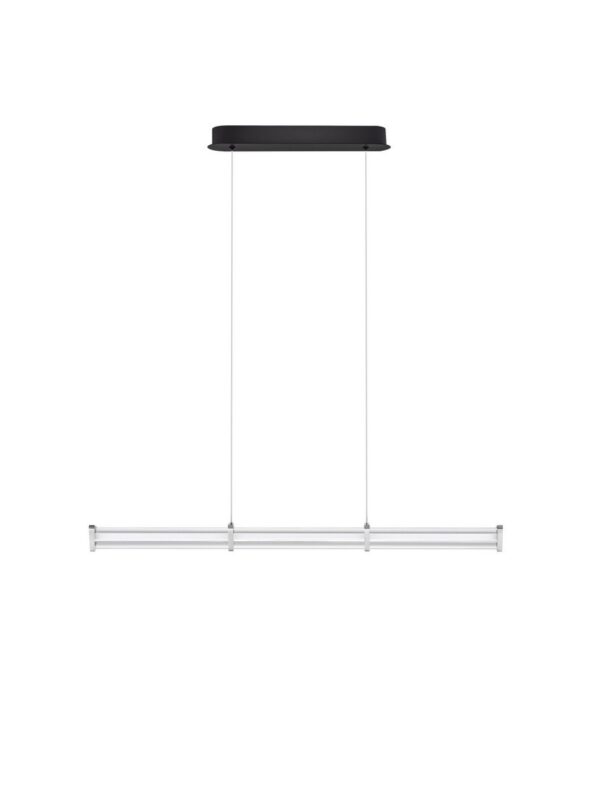 Lampa wisząca nowoczesna Luces Exclusivas CONIL, przezroczysta / nikiel satynowany, LED 13 W 3000 K, szer. 8 cm – LE45989