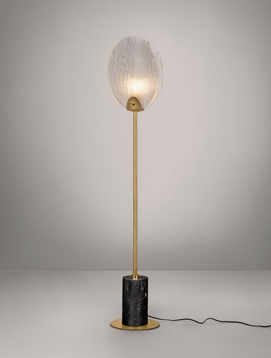 Lampa podłogowa nowoczesna Luces Exclusivas CONSUEGRA, mosiądz antyczny, LED 6 W 3000 K, wys. 168 cm – LE46003 - obrazek 3
