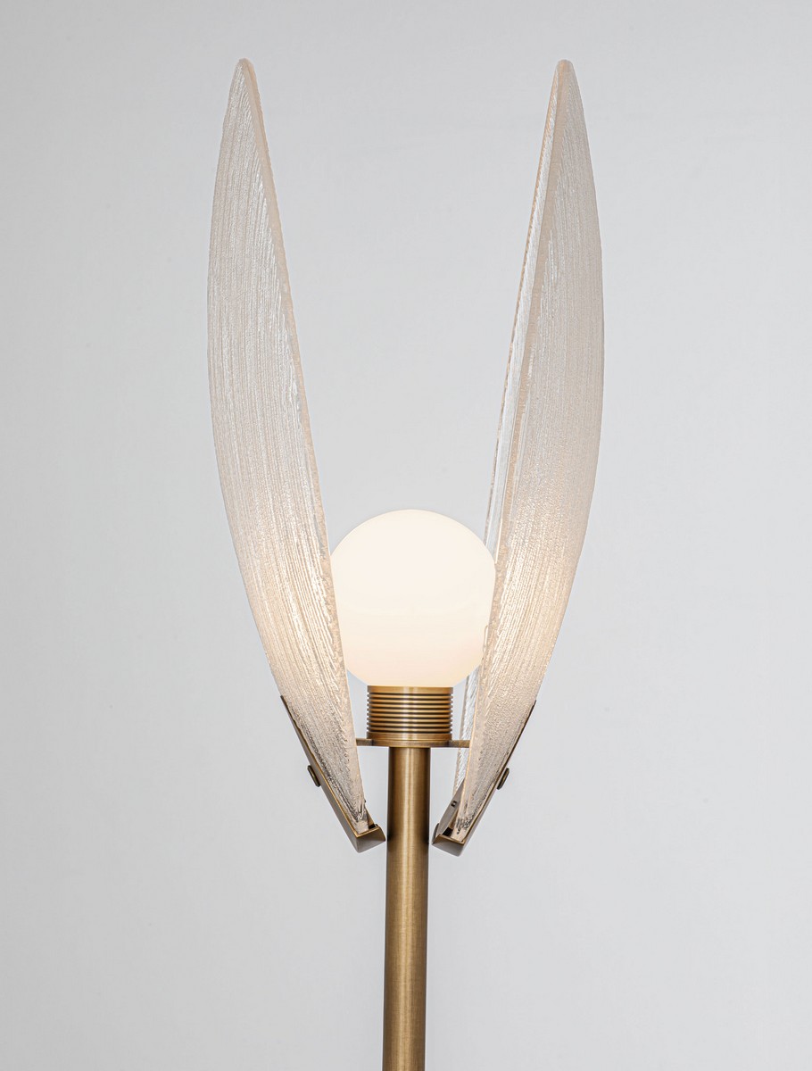 Lampa podłogowa nowoczesna Luces Exclusivas CONSUEGRA, mosiądz antyczny, LED 6 W 3000 K, wys. 168 cm – LE46003 - obrazek 4