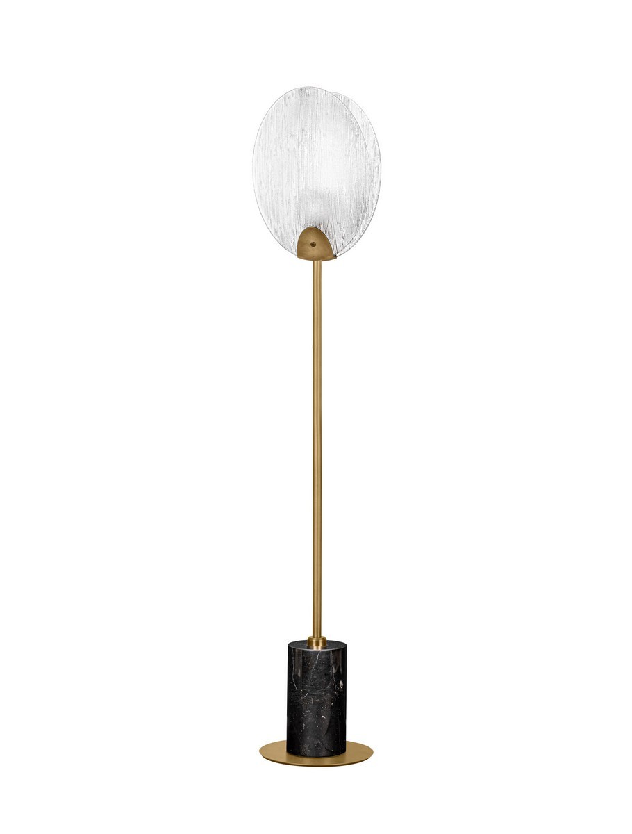 Lampa podłogowa nowoczesna Luces Exclusivas CONSUEGRA, mosiądz antyczny, LED 6 W 3000 K, wys. 168 cm – LE46003