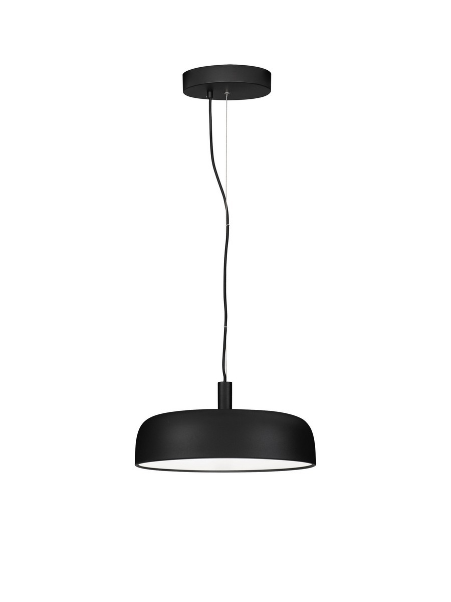 Lampa wisząca nowoczesna Luces Exclusivas DORRIA, czarna, LED 27 W 3000 K, Ø 40 cm – LE46006