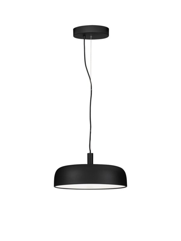Lampa wisząca nowoczesna Luces Exclusivas DORRIA, czarna, LED 27 W 2700 K, Ø 40 cm – LE46007