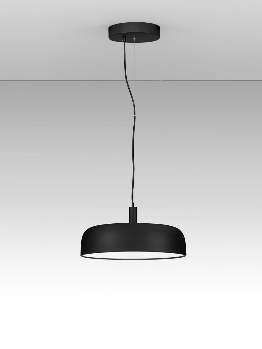 Lampa wisząca nowoczesna Luces Exclusivas DORRIA, czarna, LED 27 W 2700 K, Ø 40 cm – LE46007 - obrazek 3