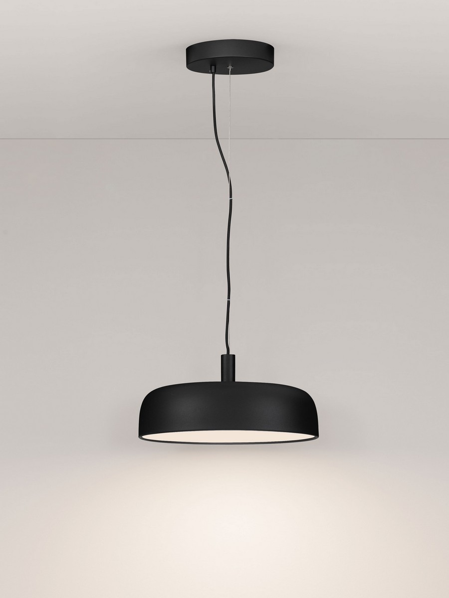 Lampa wisząca nowoczesna Luces Exclusivas DORRIA, czarna, LED 27 W 2700 K, Ø 40 cm – LE46007 - obrazek 4