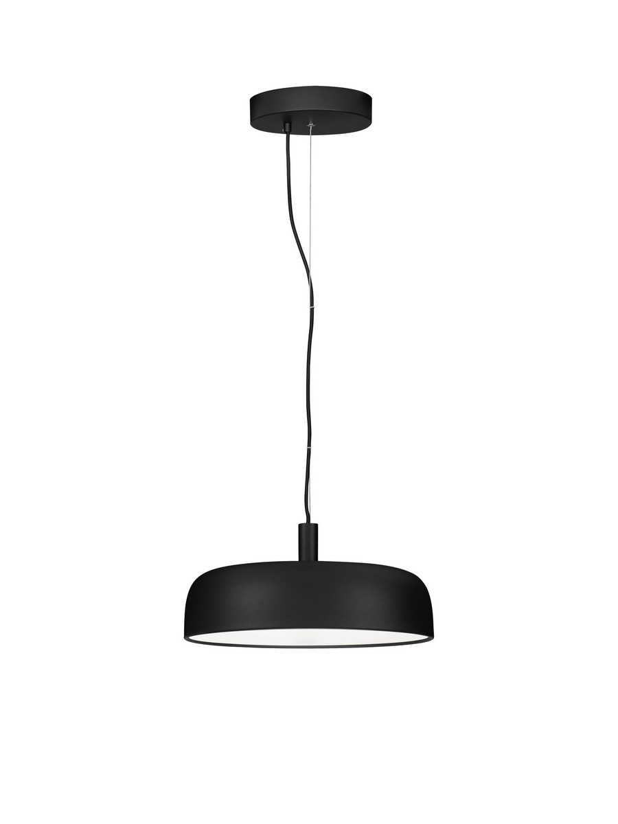 Lampa wisząca nowoczesna Luces Exclusivas DORRIA, czarna, LED 27 W 2700 K, Ø 40 cm – LE46007