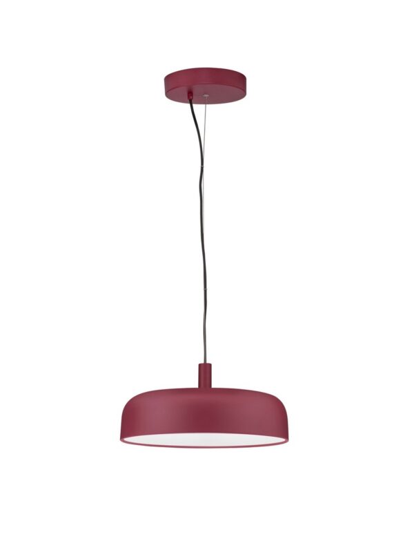 Lampa wisząca nowoczesna Luces Exclusivas DORRIA, bordowa, LED 27 W 3000 K, Ø 40 cm – LE46010