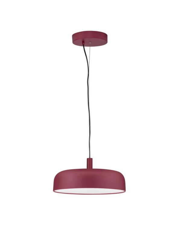 Lampa wisząca nowoczesna Luces Exclusivas DORRIA, bordowa, LED 27 W 2700 K, Ø 40 cm – LE46011
