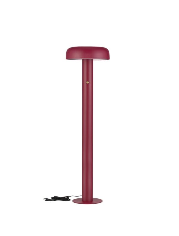 Lampa podłogowa minimalistyczna Luces Exclusivas DORRIA, bordowa, LED 28 W 3000 K, wys. 142 cm – LE46014