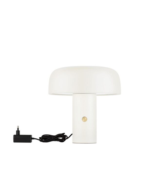 Lampa stołowa minimalistyczna Luces Exclusivas DORRIA, biała, LED 17 W 3000 K, wys. 31 cm – LE46019