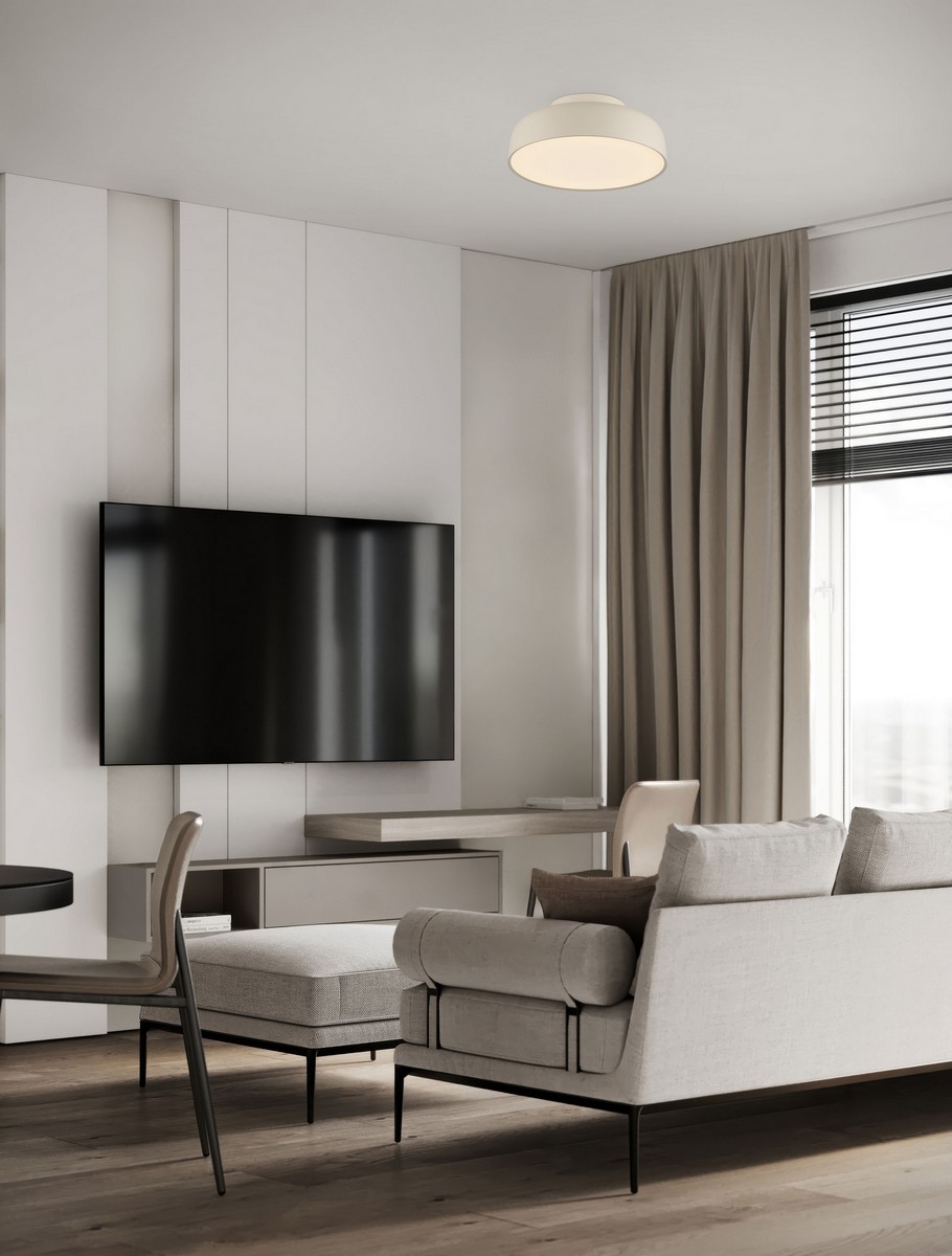 Plafon nowoczesny Luces Exclusivas DORRIA, kremowy, LED 27 W 2700 K, Ø 40 cm – LE46032 - obrazek 2