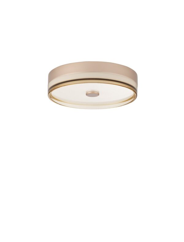 Plafon nowoczesny Luces Exclusivas FELANI, złoto-bursztynowy, LED 22 W 3000 K, Ø 40 cm – LE46037