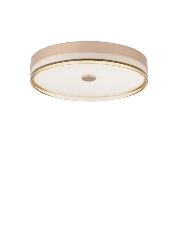 Plafon nowoczesny Luces Exclusivas FELANI, złoto-bursztynowy, LED 31 W 3000 K, Ø 50 cm – LE46039