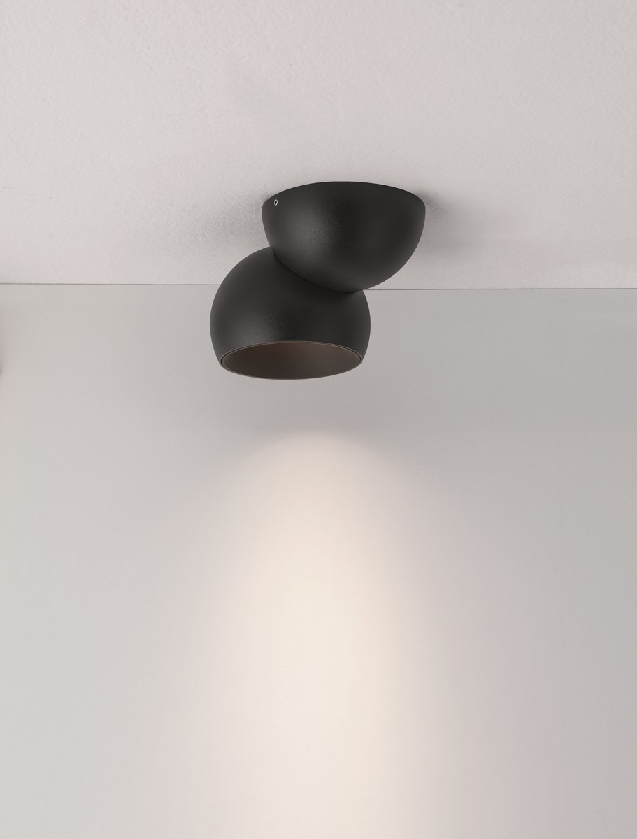 Plafon nowoczesny Luces Exclusivas FRONTERA, czarny, LED 11 W 3000 K, szer. 15,7 cm – LE46045 - obrazek 4