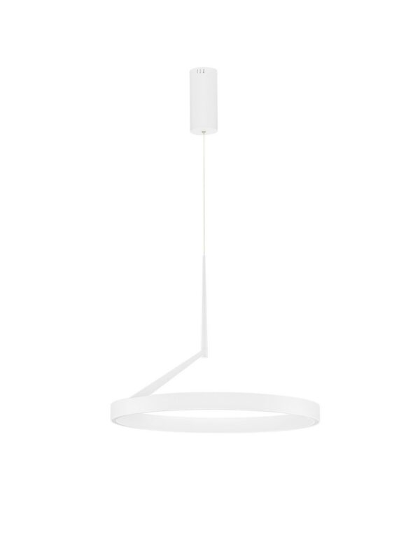 Lampa wisząca nowoczesna Luces Exclusivas GORAFE, biała, LED 59 W, Ø 60 cm – LE46048