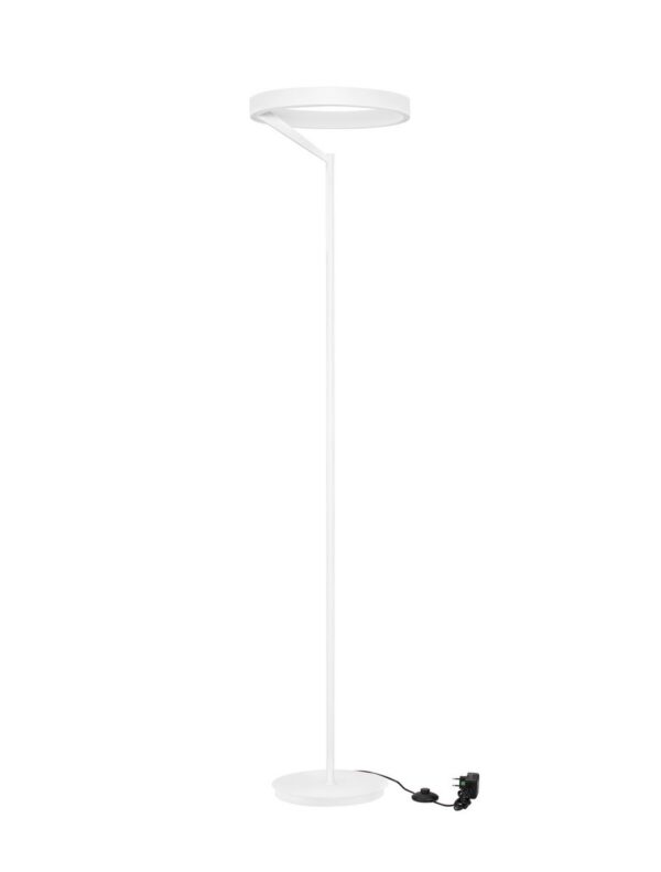 Lampa podłogowa minimalistyczna Luces Exclusivas GORAFE, biała, LED 38 W 3000 K, wys. 180 cm – LE46050