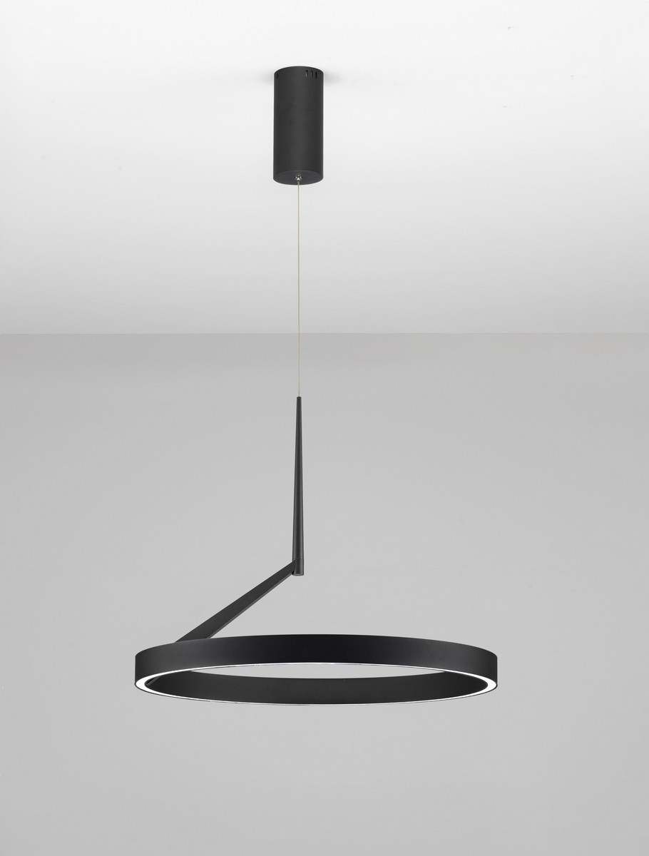 Lampa wisząca nowoczesna Luces Exclusivas GORAFE, czarna, LED 59 W, Ø 60 cm – LE46051 - obrazek 2