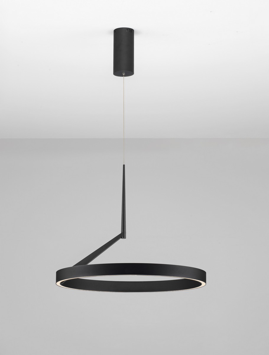 Lampa wisząca nowoczesna Luces Exclusivas GORAFE, czarna, LED 59 W, Ø 60 cm – LE46051 - obrazek 3