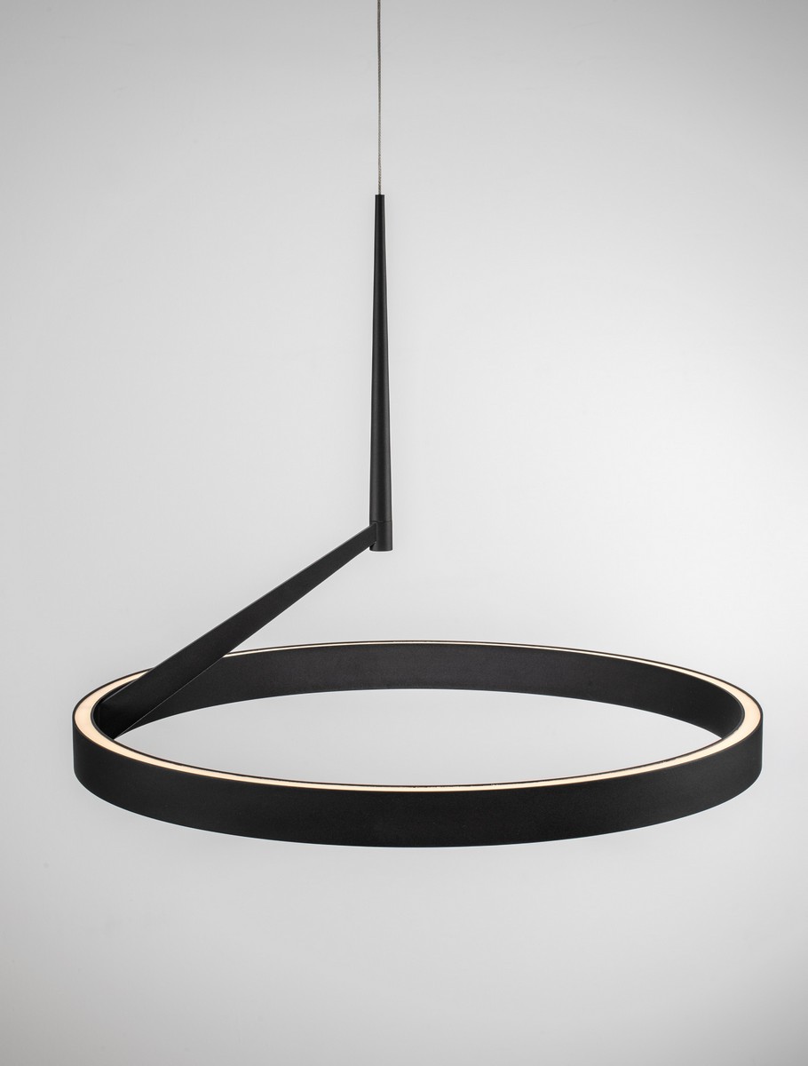 Lampa wisząca nowoczesna Luces Exclusivas GORAFE, czarna, LED 59 W, Ø 60 cm – LE46051 - obrazek 4