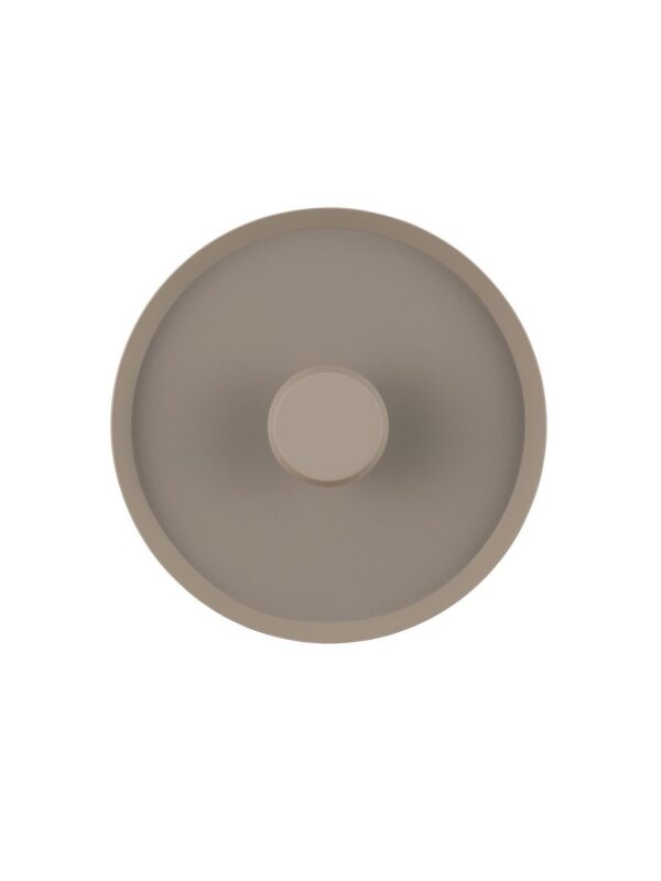 Kinkiet nowoczesny Luces Exclusivas GRAZAL, szarobeżowy, LED 6 W, Ø 25,5 cm – LE46057