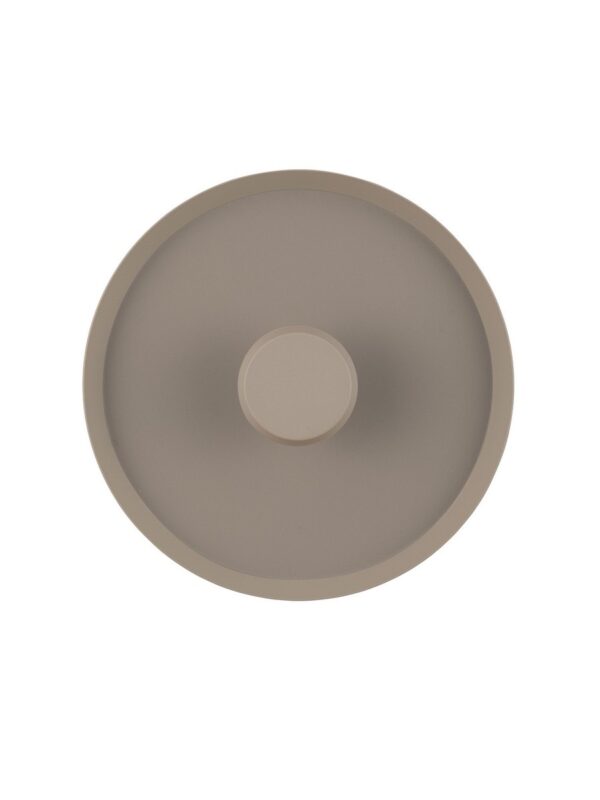 Kinkiet nowoczesny Luces Exclusivas GRAZAL, szarobeżowy, LED 14 W, Ø 35,5 cm – LE46061
