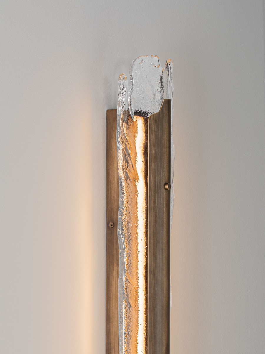 Kinkiet nowoczesny Luces Exclusivas HARIA, mosiądz antyczny, LED 24 W 3000 K, szer. 8 cm – LE46066 - obrazek 4