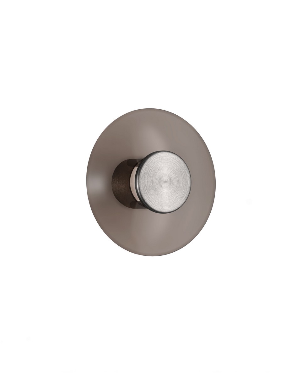Kinkiet nowoczesny Luces Exclusivas HUANUCO, brązowy / nikiel matowy, LED 7 W 3000 K, Ø 15 cm – LE46076 - obrazek 2