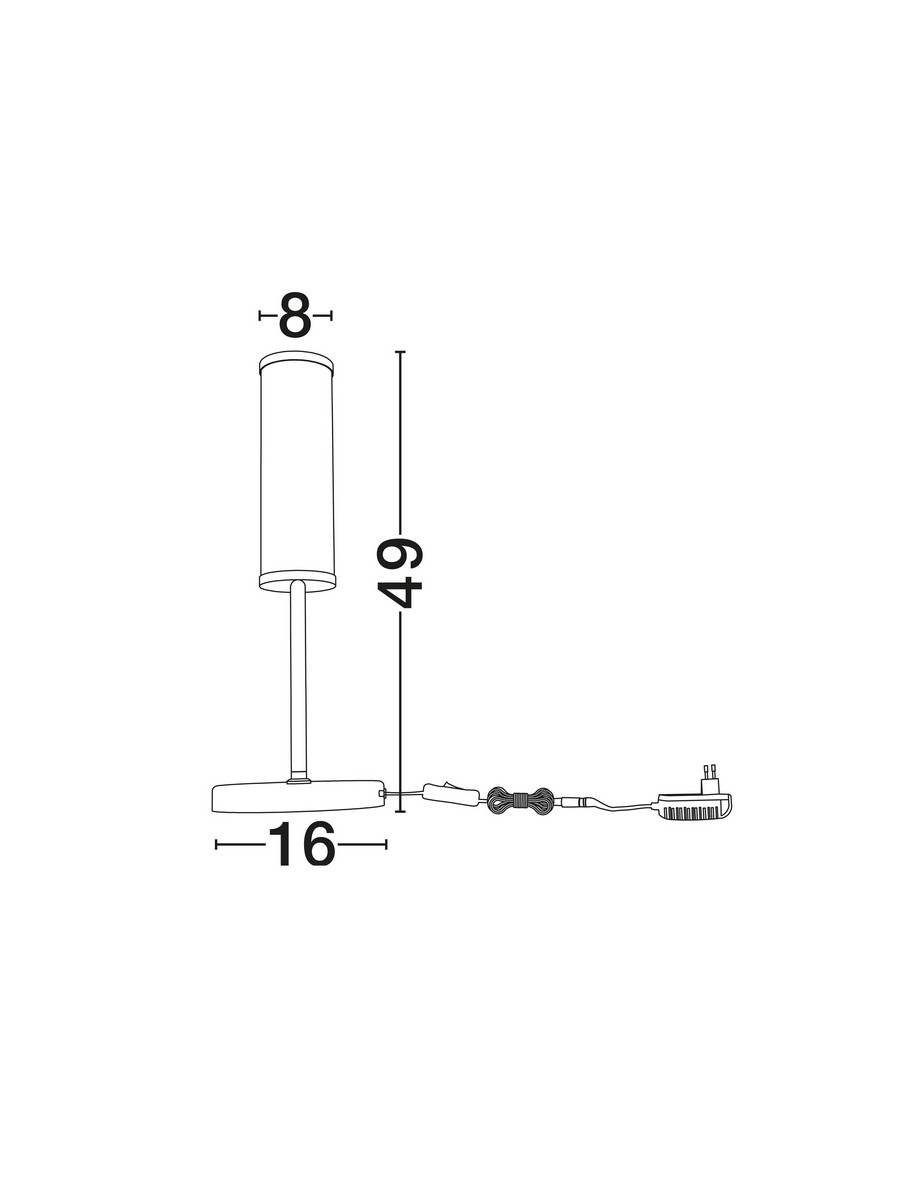 Lampa stołowa nowoczesna Luces Exclusivas JUMILLA, złota, LED 12 W 3000 K, wys. 49 cm – LE46082 - obrazek 2