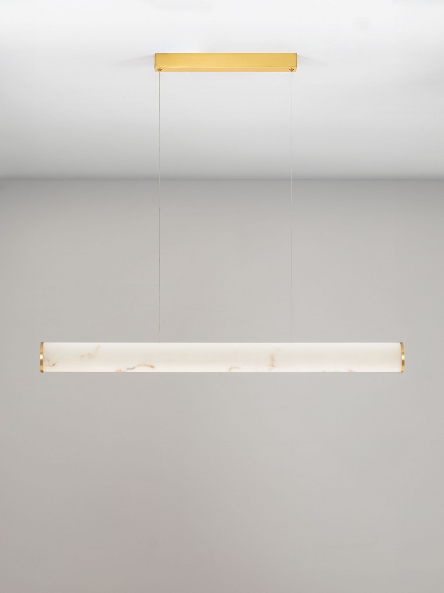 Lampa wisząca nowoczesna Luces Exclusivas JUMILLA, złota, LED 35 W 3000 K, szer. 8 cm – LE46084 - obrazek 2