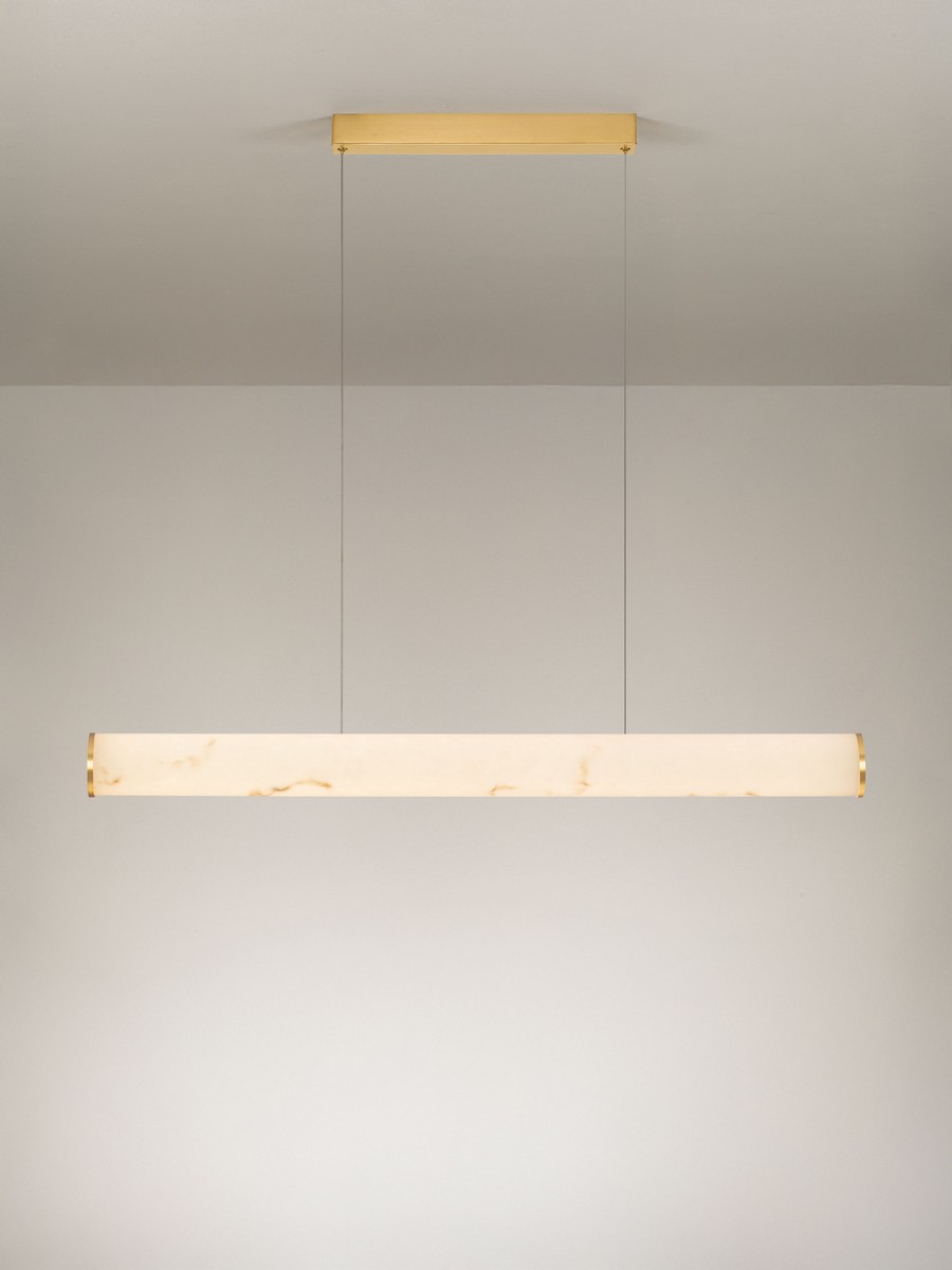 Lampa wisząca nowoczesna Luces Exclusivas JUMILLA, złota, LED 35 W 3000 K, szer. 8 cm – LE46084 - obrazek 3