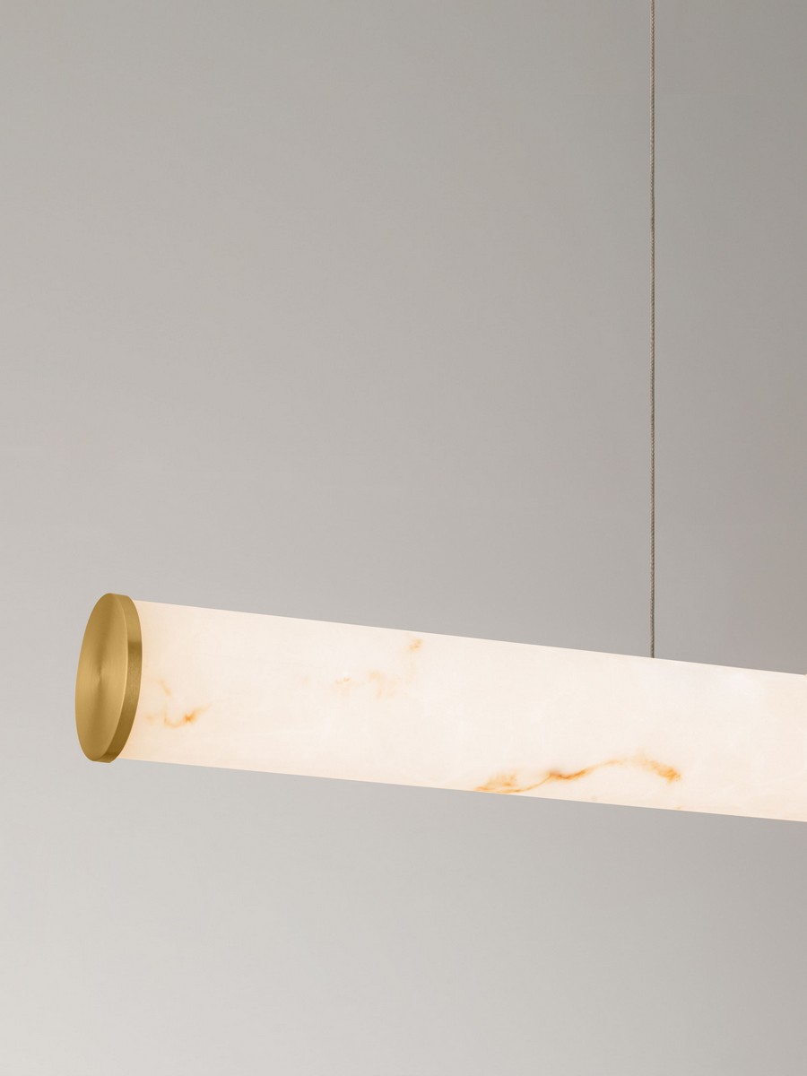 Lampa wisząca nowoczesna Luces Exclusivas JUMILLA, złota, LED 35 W 3000 K, szer. 8 cm – LE46084 - obrazek 4
