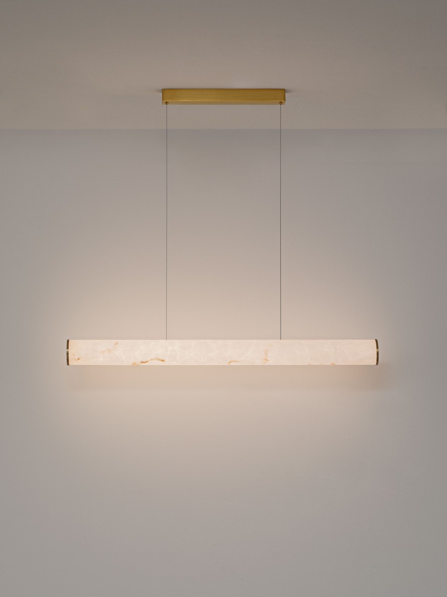 Lampa wisząca nowoczesna Luces Exclusivas JUMILLA, złota, LED 35 W 3000 K, szer. 8 cm – LE46084 - obrazek 5