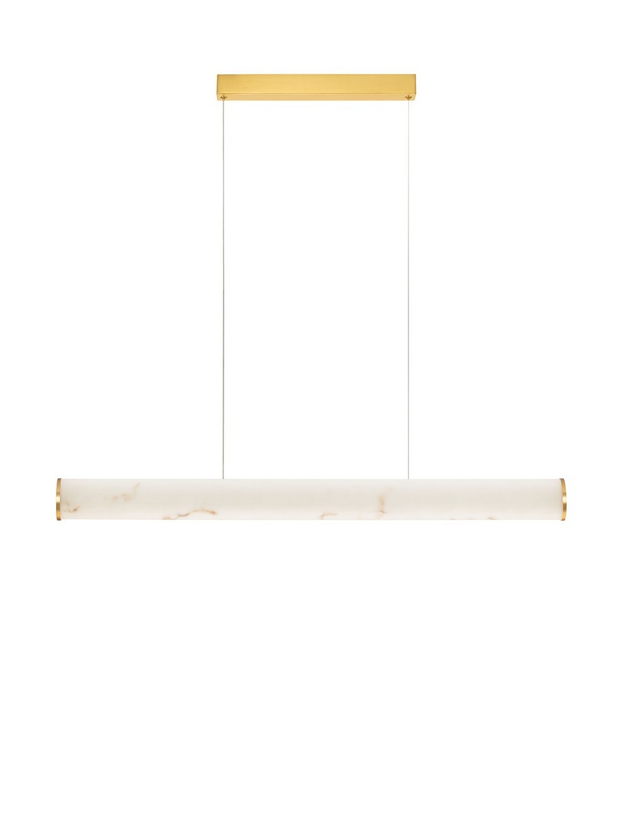 Lampa wisząca nowoczesna Luces Exclusivas JUMILLA, złota, LED 35 W 3000 K, szer. 8 cm – LE46084