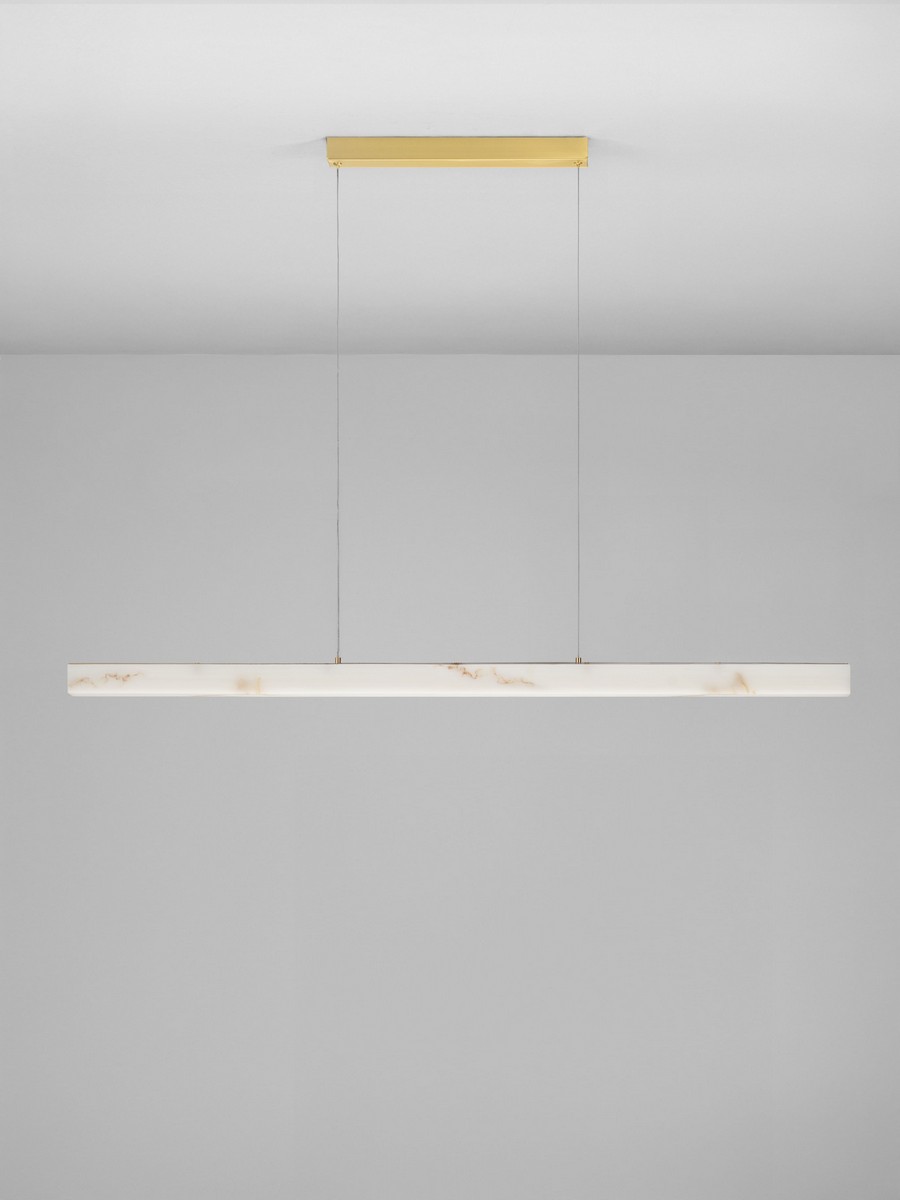 Lampa wisząca nowoczesna Luces Exclusivas LANZAROTE, złota, LED 36 W 3000 K, szer. 6 cm – LE46088 - obrazek 2