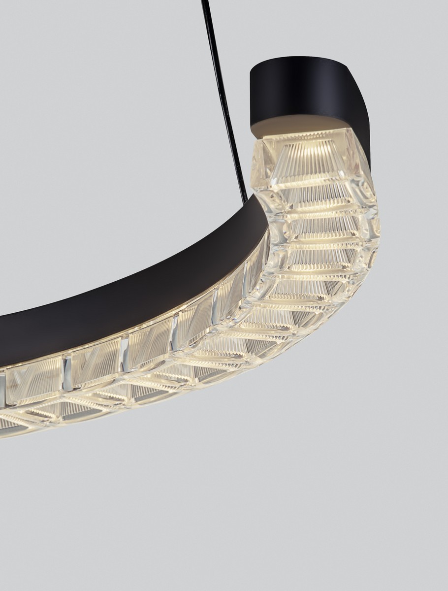 Lampa wisząca nowoczesna Luces Exclusivas MAHON, czarna, LED 21 W 3000 K, Ø 46 cm – LE46091 - obrazek 4