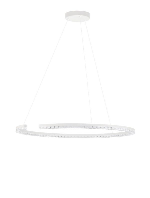 Lampa wisząca nowoczesna Luces Exclusivas MAHON, biała, LED 43 W 3000 K, Ø 85 cm – LE46097