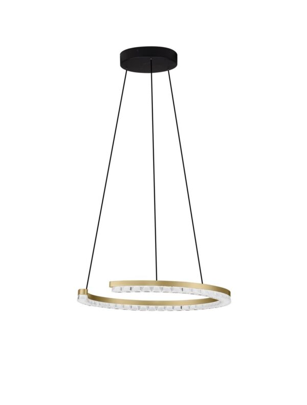 Lampa wisząca nowoczesna Luces Exclusivas MAHON, złota, LED 21 W 3000 K, Ø 46 cm – LE46099